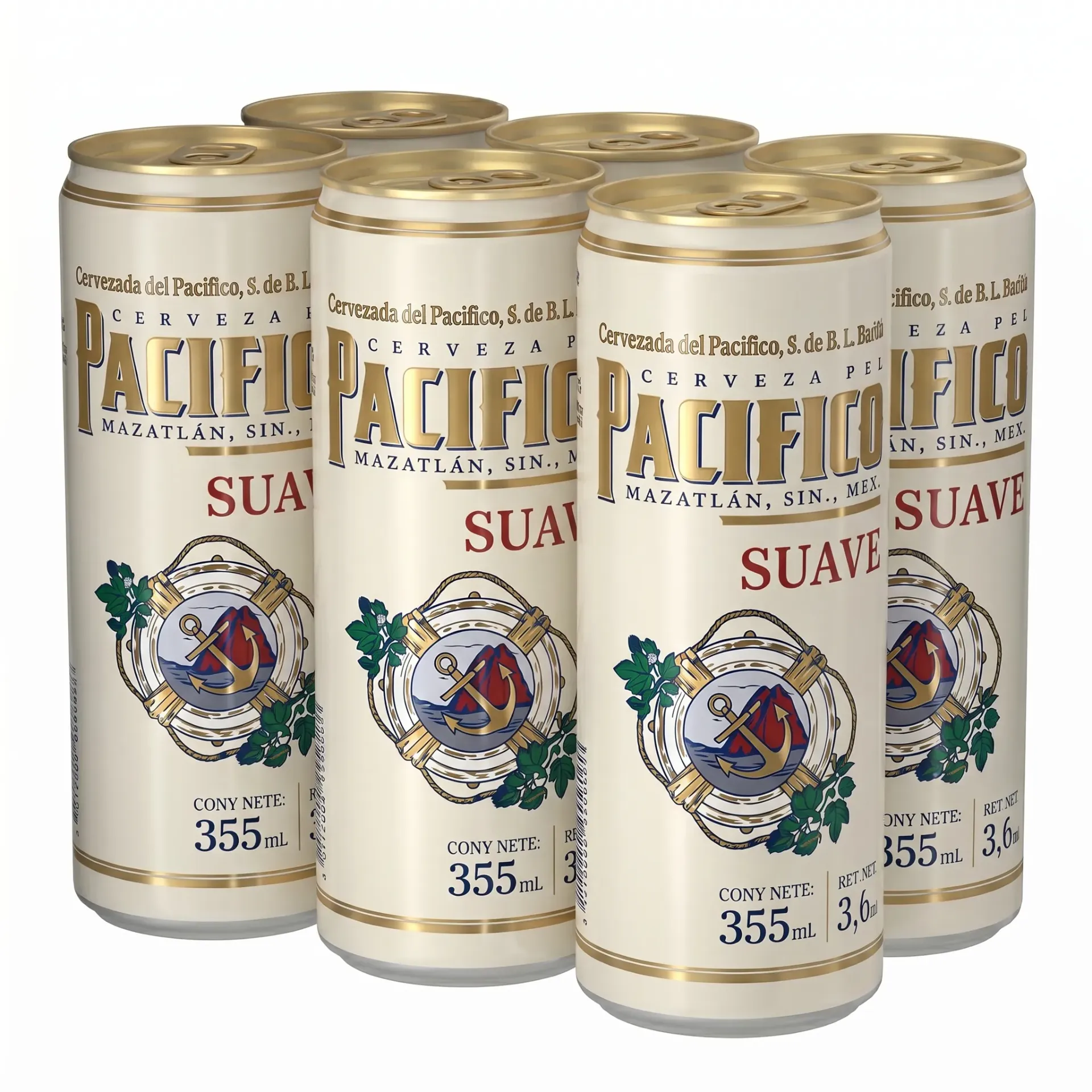Cerveza Pacífico Suave Six Pack