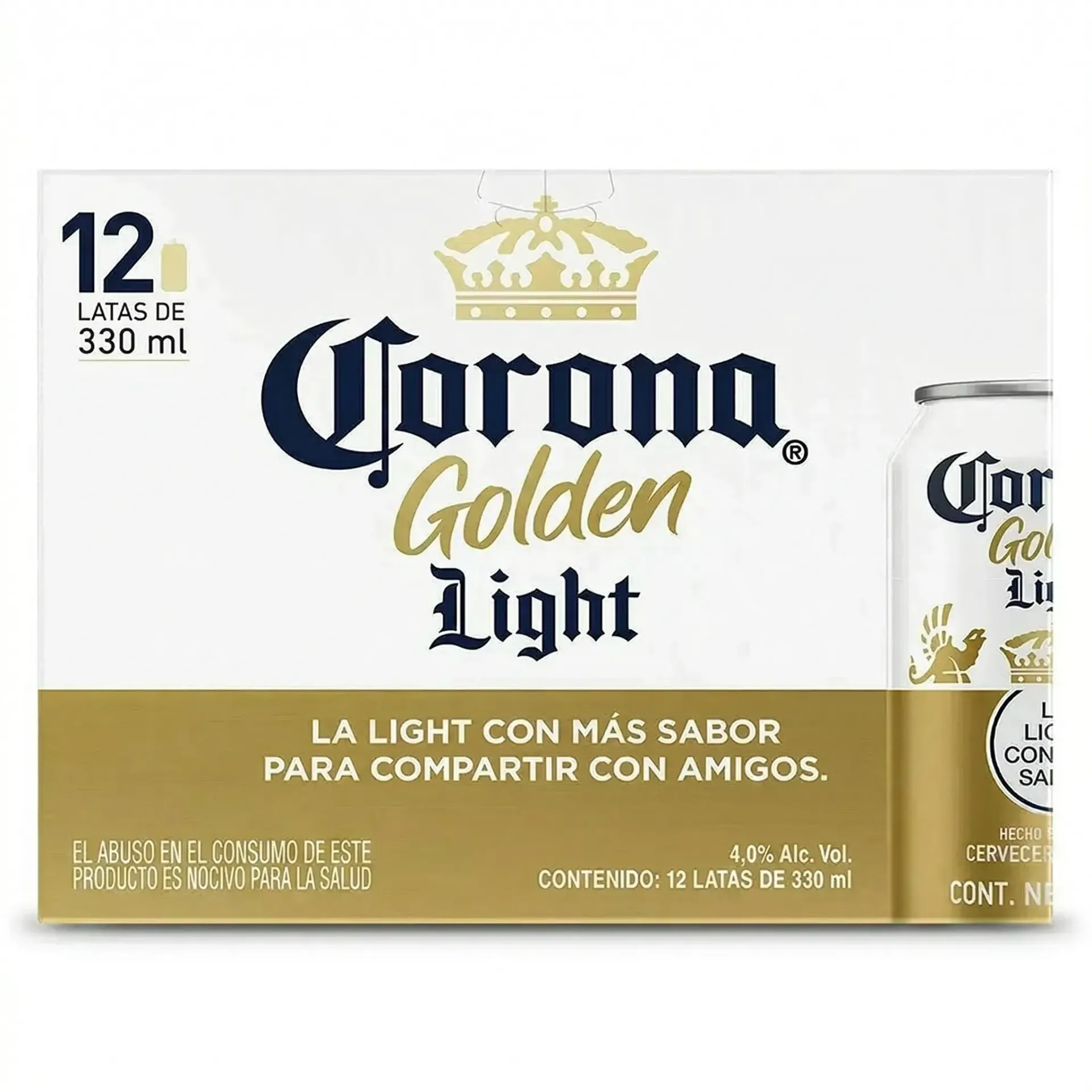 Cerveza Corona Golden Light 12 Pack Lata